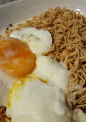รูปของ บะหมี่แห้งไข่ออนเซน...อิอิ