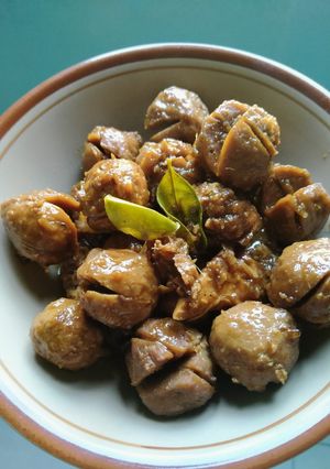 Foto resep Semur bakso dan ayam