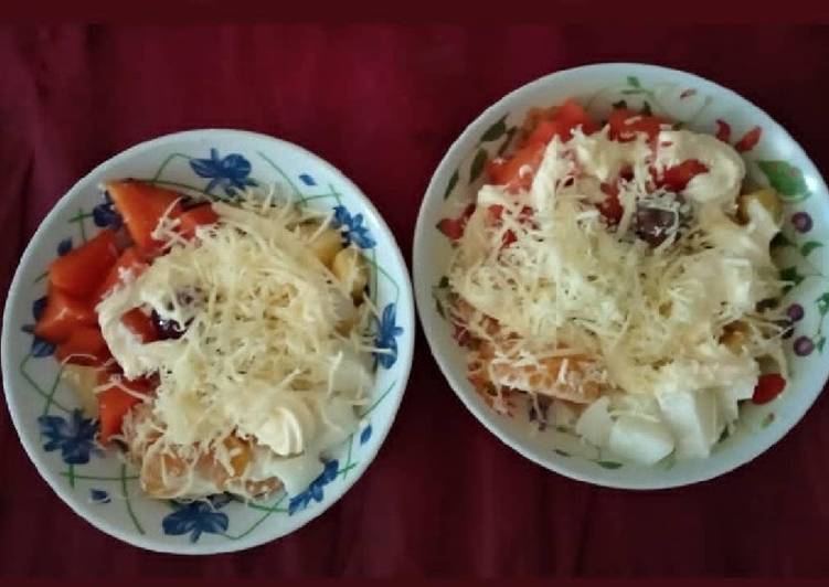 Salad buah murah meriah simple