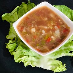 A picture of Mix veg Ragi soup.
