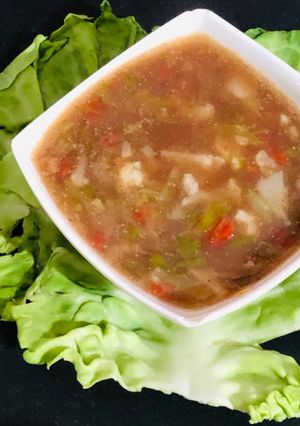 A picture of Mix veg Ragi soup.
