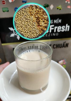 Hình của món Sữa đậu nành + đậu phộng rang🥜🥜🥜🍶🍶🍶.