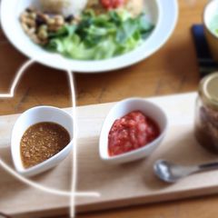Japanese-style dressing using soy sauce with rice malt A picture of Japanese-style dressing using soy sauce with rice malt.