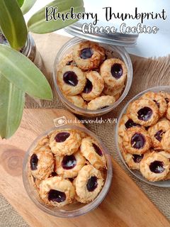 Foto resep Blueberry Thumbprint Cheese Cookies