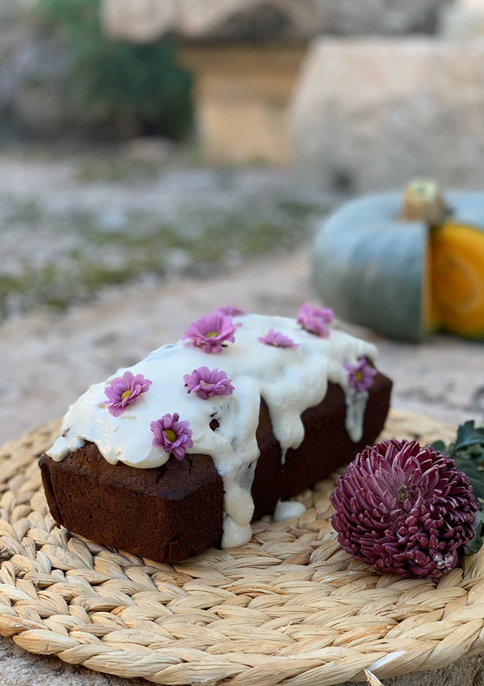 Una foto de Bizcocho de calabaza sencillo