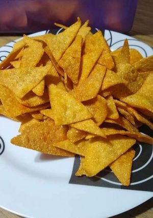 Una foto de Doritos picantes hechos en casa👌