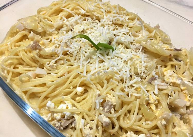 Resep Spaghetti Carbonara Jadi, Enak Banget