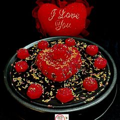 A picture of रेड रोज़ हार्ट कोकोनट डेजर्ट (red rose heart coconut dessert recipe in hindi).
