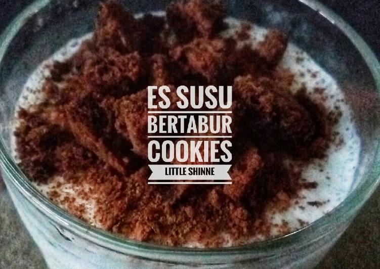 Resep Es Susu bertabur Cookies Anti Gagal