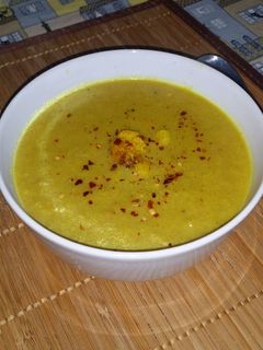 Sült karfiolkrémleves recept fotója