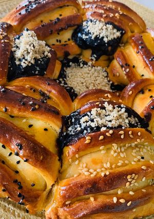 عکسی از دستور نان مغزدار خرمايی / شكلاتی