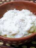 Salsa súper rápida de cebolla, champi y queso