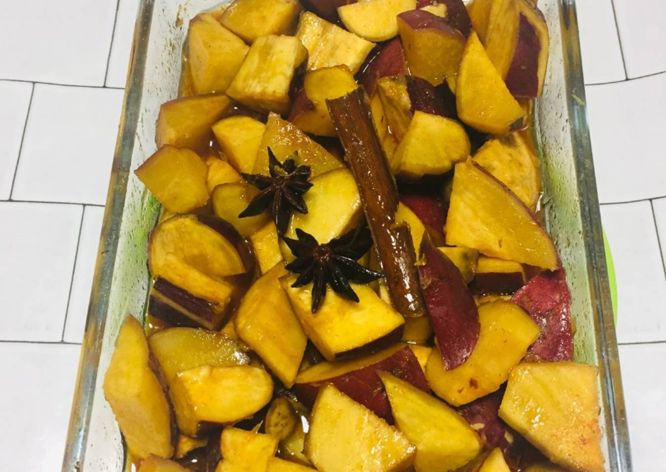 Camote Glaseado con Miel y Jugo de Naranja al Horno!