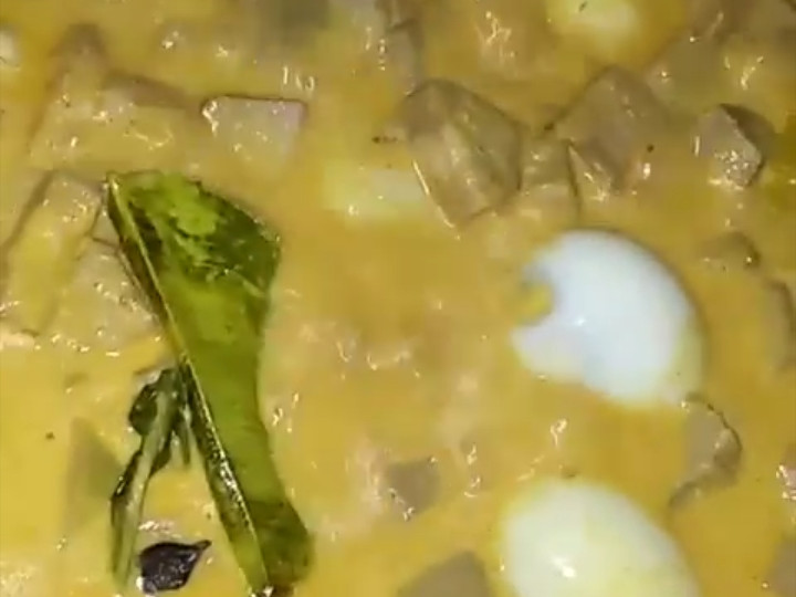 Resep: Gulai Cubadak jo Talua abuih /gulai nangka+ telur rebus Gampang