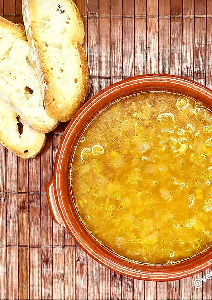 Una foto de Sopa de cebolla
