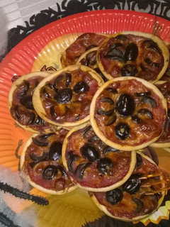 Une photo de ☆Mini Pizza Araignée☆