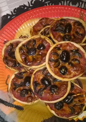 Une photo de ☆Mini Pizza Araignée☆