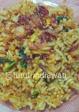 Foto resep Minastel (mie nasi telor) / Nagomi (nasi goreng mie)