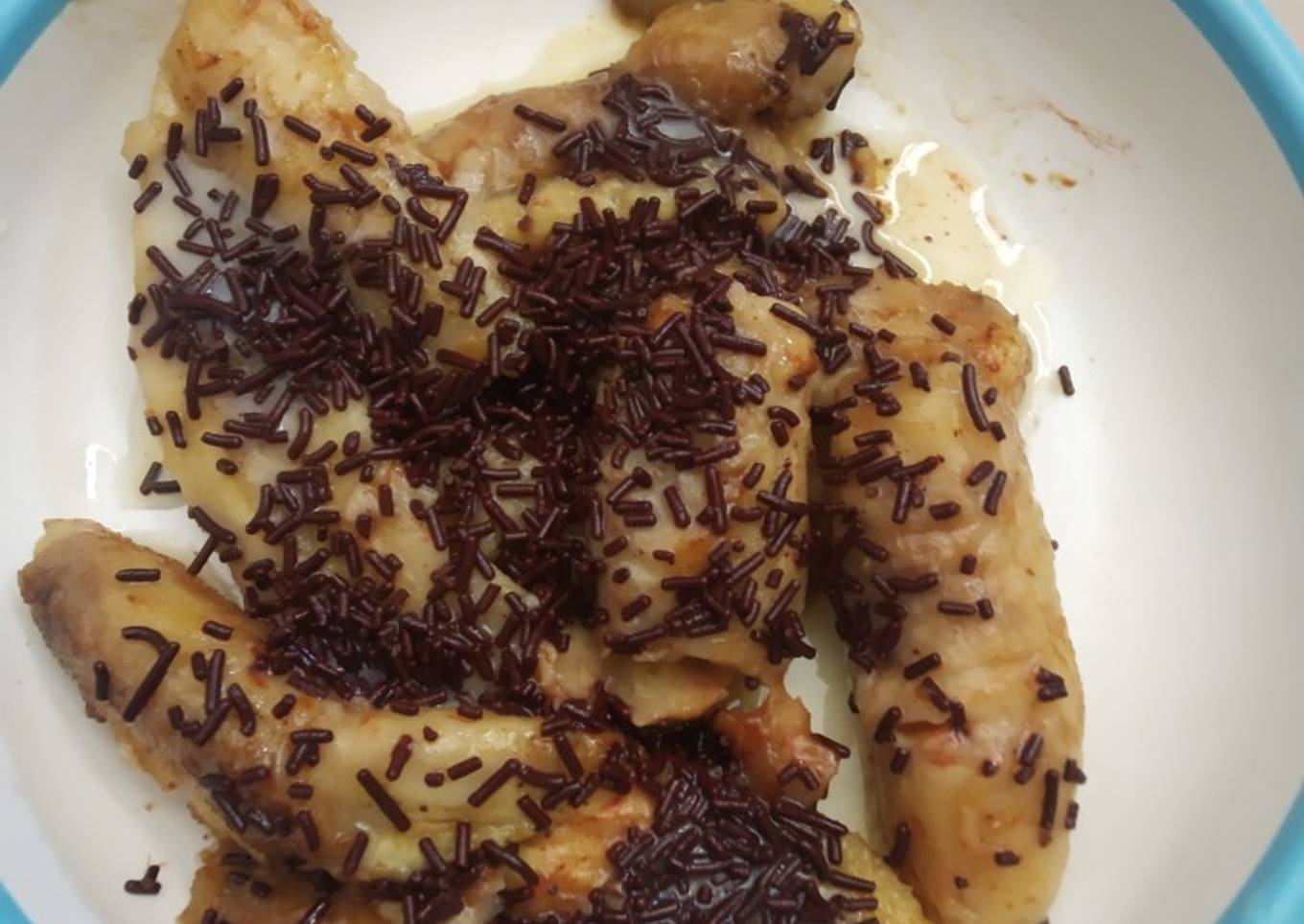 Resep Pisang panggang coklat messes, Menggugah Selera