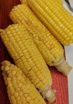O poză a rețetei Porumb cu unt la Airfryer.