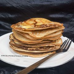 A picture of Easy Basic Pancake Recipe (American Pancakes).