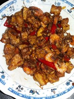 Foto resep Sambal goreng udang tahu tempe