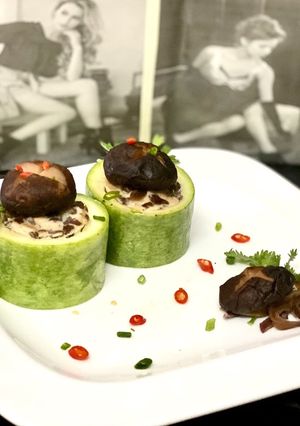 Hình của món Bầu hấp.