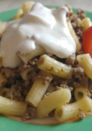 Húsos makaróni recept fotója