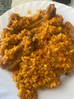 Una foto de Arroz con costillas Ibéricas (MAMBO)