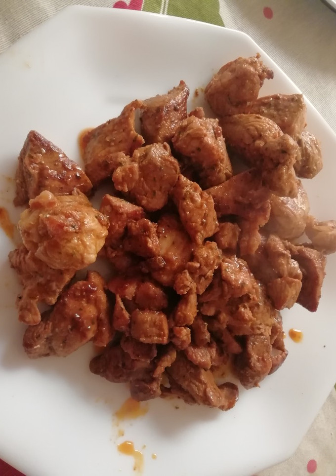 Una foto de Magro de cerdo adobado
