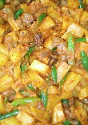 Foto resep Balado kentang goreng ati ampela