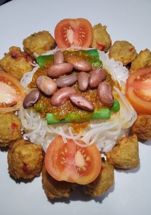 Foto resep Perkedel Tempe dengan Saus Bolognese