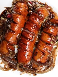 Foto resep Sosis saus lada hitam