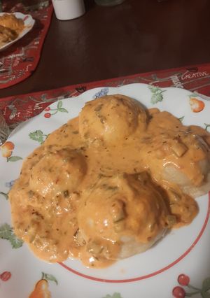 Una foto de Sorrentinos de pollo caseros