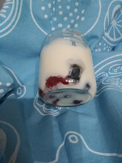 Una foto de Yogur natural casero con frutos del bosque