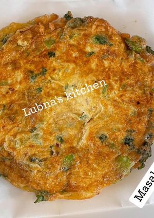A picture of Masala Omelette:.