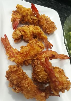 Foto resep Udang goreng corn flakes