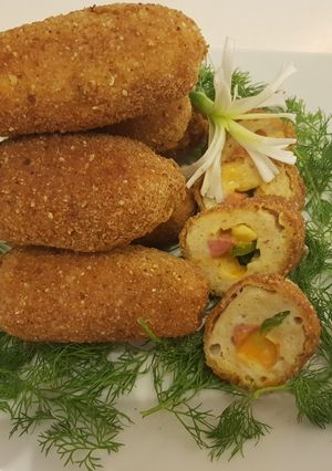 عکسی از دستور کروکت مرغ