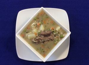 Una foto de Sopa de avena colombiana