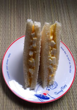 Foto resep Super simple tamago sando (sandwich telur ala jepang)