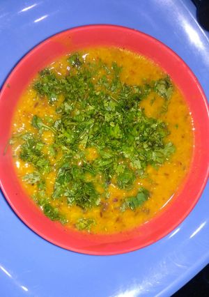 A picture of Yellow moong dal.