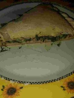 Una foto de Tarta de Espinaca y Salsa Blanca