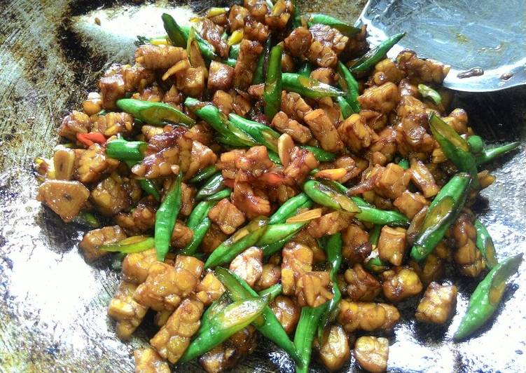 Resep Orek Tempe + Kacang Panjang yang mudah