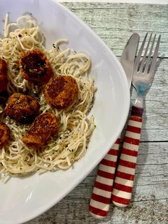 Foto di Noodles con polpette di Fagioli Rossi
