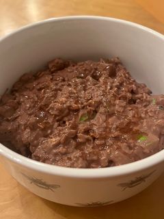 A picture of Healthy Brownie Batter Apple Oats.