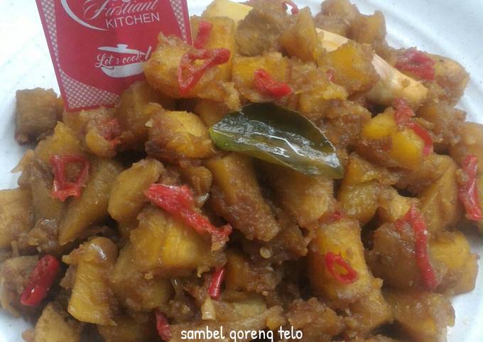 Standar Resep membuat Sambel Goreng Ubi (Telo)  menggugah selera