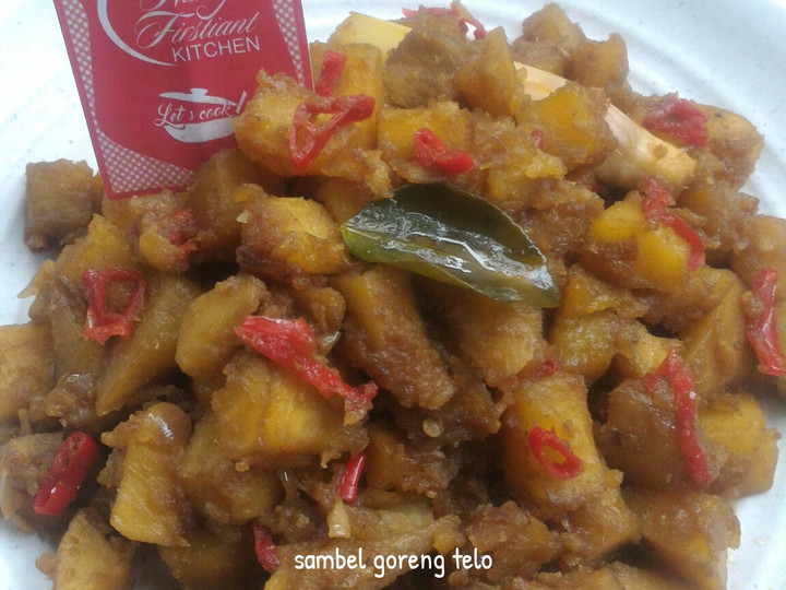 Standar Resep membuat Sambel Goreng Ubi (Telo)  menggugah selera