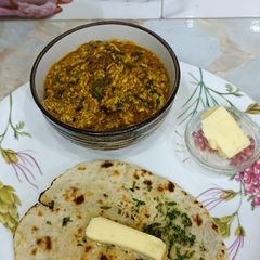 Butter Naan stuffed paneer A picture of Butter Naan stuffed paneer.