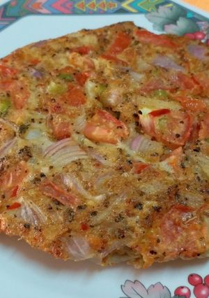 A picture of Onion Tomato Egg Omelette.