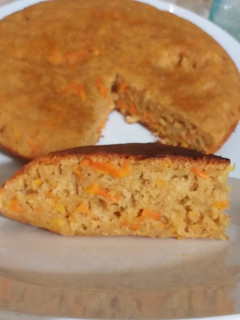 Una foto de Pan o Cake de zanahoria 🥕(SIN HORNO) 🇪🇨